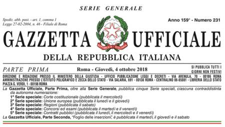 gazzetta ufficiale Archivi Gruppo FarmaImpresa