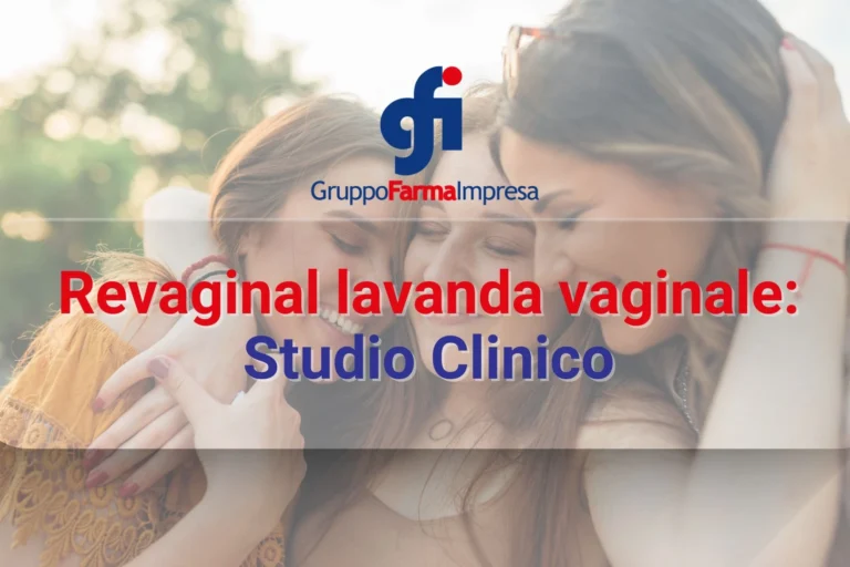 Confezione di Revaginal lavanda vaginale, dispositivo medico con acido ialuronico e acido lattico per idratazione della mucosa e mantenimento del pH vaginale.