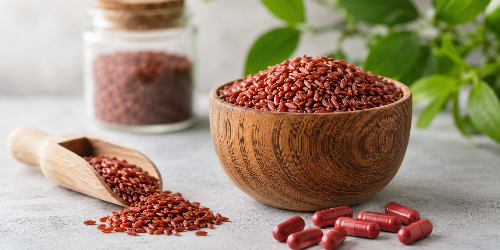 Monacoline da riso rosso fermentato negli integratori alimentari
