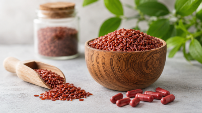 Monacoline da riso rosso fermentato negli integratori alimentari