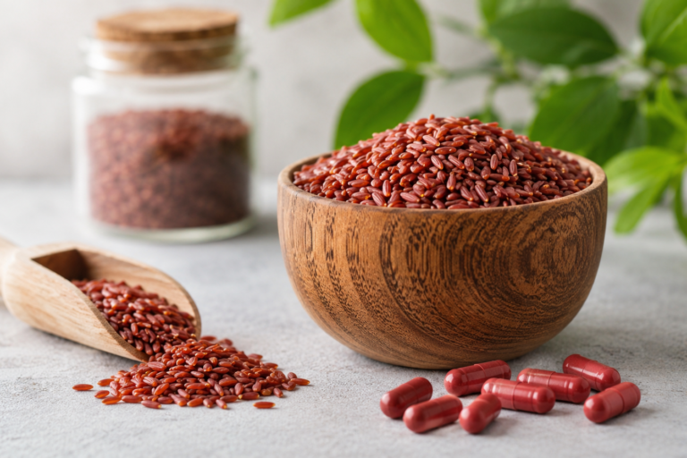 Monacoline da riso rosso fermentato negli integratori alimentari